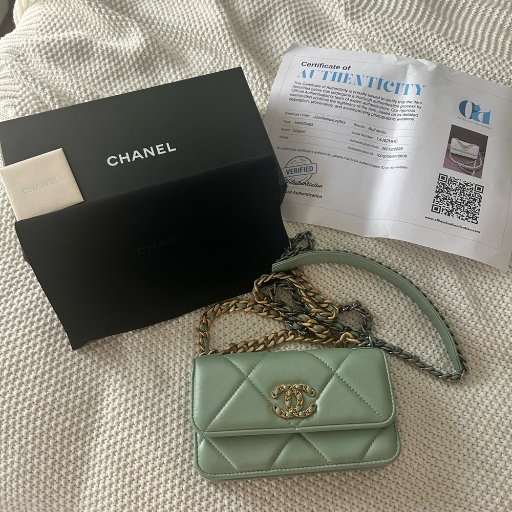 Chanel Seafoam 19 WOC Mini Bag